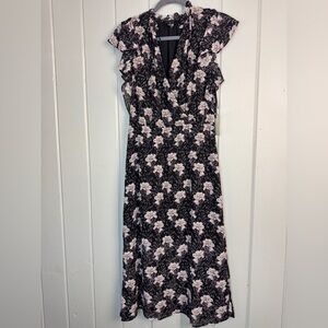 1. State‎ NEW Bloomsbury Black Floral ruffle dress size Sugar Plum Size Small